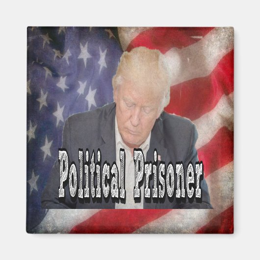 政治犯をトランプする マグネット (正面)