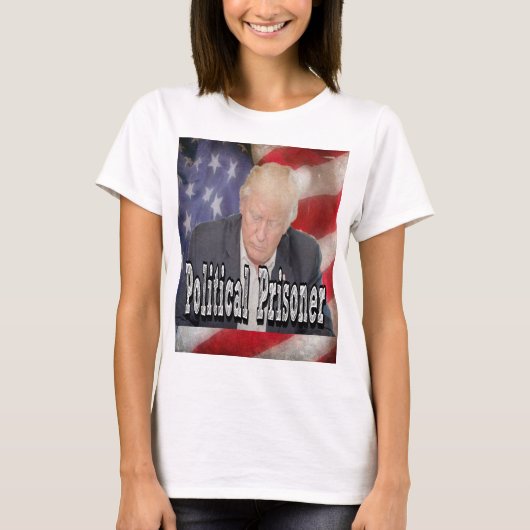 政治犯をトランプする Tシャツ (正面)