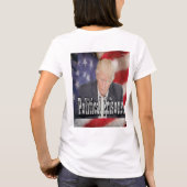 政治犯をトランプする Tシャツ (裏面)