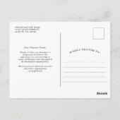 政治献金 | 愛国をテーマにした感謝 ポストカード (裏面)