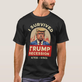 政治生き延び的なトランプおもしろい不況 Tシャツ