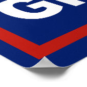 政治的おもしろいヤードサインピーチツリーシティゴルフカート ポスター (角)