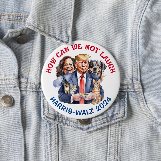 政治的おもしろいユーモア | カマラボタンに投票 缶バッジ (インサイチュ)