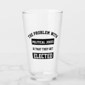 政治的なジョークが選出る タンブラーグラス (正面)