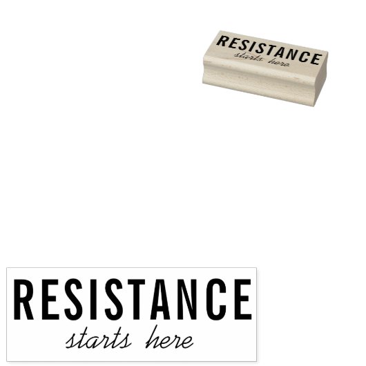 政治的な抗議が始まる ラバースタンプ (押印)