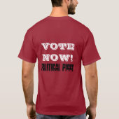 政治的な貯金箱 Tシャツ (裏面)