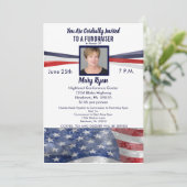 政治的な資金集め招待状と写真 招待状 (スタンド正面)