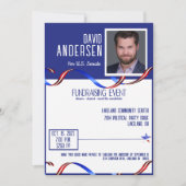 政治的な資金集め招待状と写真 招待状 (正面)