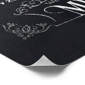 政治的におもしろい正しいチョーク・クリスマス・ポスター ポスター (角)