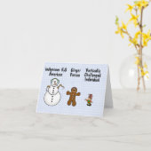 政治的におもしろい正しい人々のクリスマスカード カード (黄色い花)