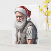 政治的におもしろい間違った聖降誕祭 カード (黄色い花)