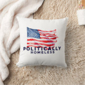 政治的にホームレスの米国国旗のアメリカ統一された州 クッション (ブランケット)