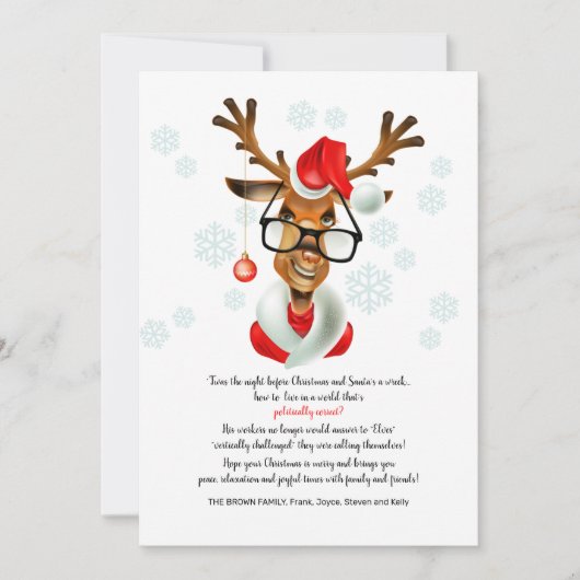 政治的に正しいクリスマスグリーティングカード シーズンカード (正面)