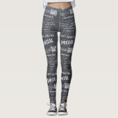 政治的に正しい新聞記事のクリスマス レギンス (正面)