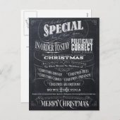 政治的に正しくないチョーククリスマス – 私たち シーズンポストカード (正面/裏面)