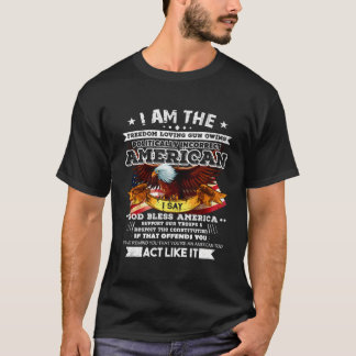 政治的に間違ったアメリカの愛国者ギフトティーTs Tシャツ