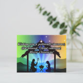 政治的に間違ったキリスト教のクリスマスのはがき ポストカード (スタンド正面)