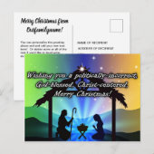 政治的に間違ったキリスト教のクリスマスのはがき ポストカード (正面/裏面)