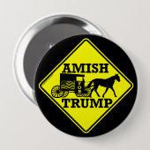 政治的に集まるトランプユニークを待ち望む 缶バッジ (正面&裏面)