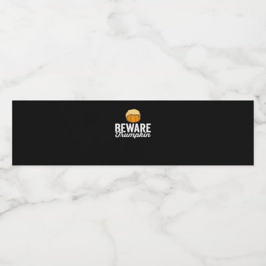 政治的ハロウィンおもしろいのトランプキンに注意 ペットボトルラベル (シングルラベル)