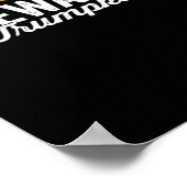 政治的ハロウィンおもしろいのトランプキンに注意 ポスター (角)