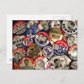 政治的ボタン ポストカード (正面/裏面)