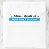 政治的意思ステッカー 長方形シール (バッグ)