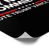 政治的意見No To Commie La Vote Trump Vance 202 ポスター (角)
