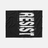 政治的抗議に抵抗する フリースブランケット (正面(横))