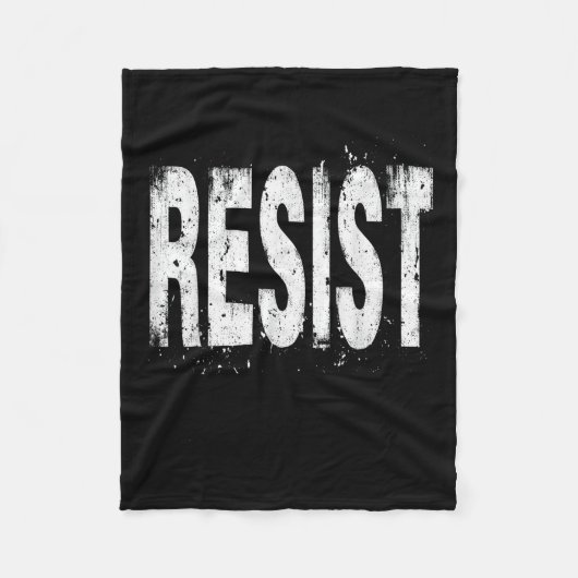 政治的抗議に抵抗する フリースブランケット (正面)