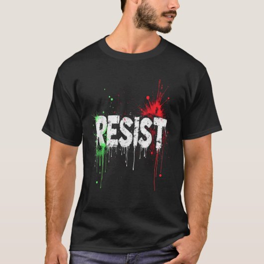 政治的抗議に抵抗する Tシャツ (正面)