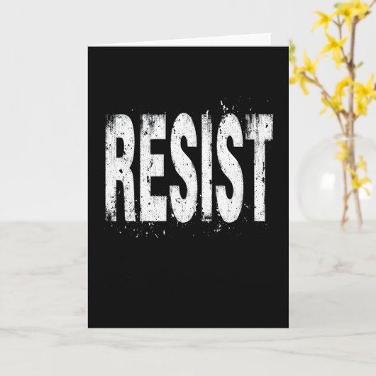 政治的抗議に抵抗 3 カード (黄色い花)