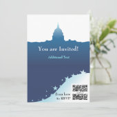 政治的招待テンプレート アメリカ 首都 招待状 (スタンド正面)