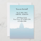 政治的招待テンプレート アメリカ 首都 招待状 (裏面)