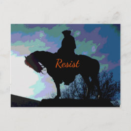 政治的'REIST"ジョージ・ワシントン騎馬 ポストカード