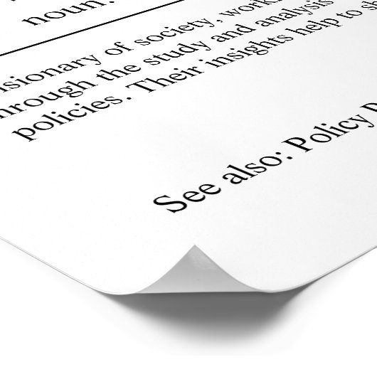 政治科学者のパーソナライズされた賜物 ポスター (角)