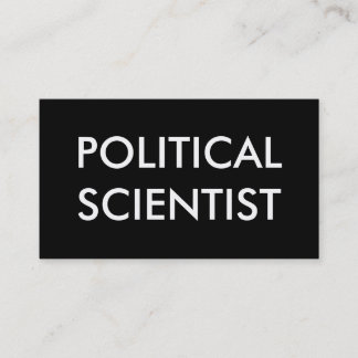 政治科学者 名刺