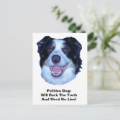 政治縁どは事実のはがきを言う ポストカード (スタンド正面)