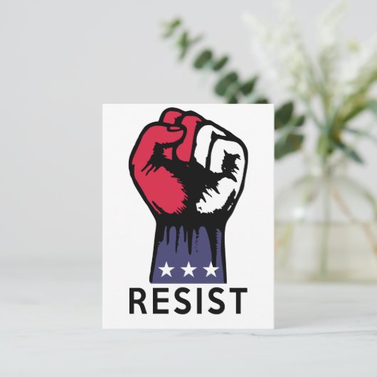 政治腐敗と闘うレジスタンス ポストカード (スタンド正面)