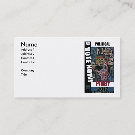 政治色 名刺 (正面)