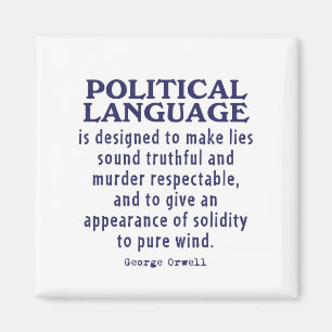 政治言語のOrwell マグネット