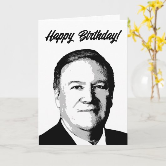 政治誕生日 カード (黄色い花)