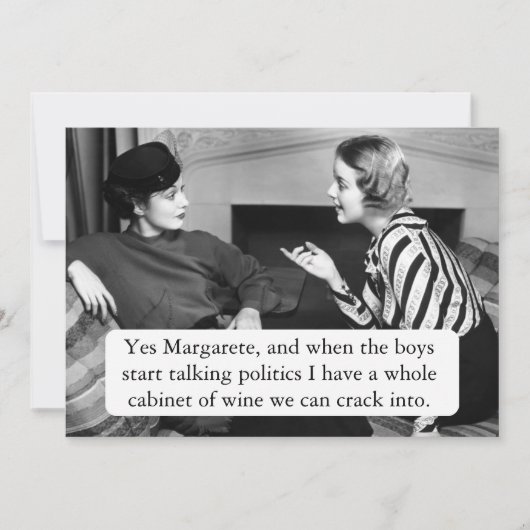 政治談義への招待状 招待状 (正面)