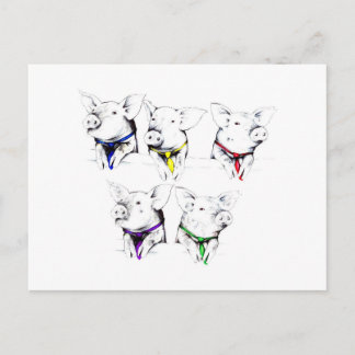 政治豚（ポストカード） ポストカード