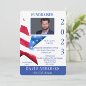 政治資金調達者招待状W/Photo 招待状 (スタンド正面)