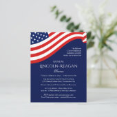 政治資金集めディナー招待状 (スタンド正面)