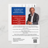 政治資金集め募金運動 ポストカード (正面/裏面)