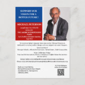 政治資金集め募金運動 ポストカード (正面)