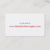 政治運動の名刺(投票) 名刺 (裏面)