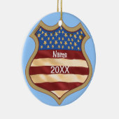 政治運動の盾 セラミックオーナメント (右)